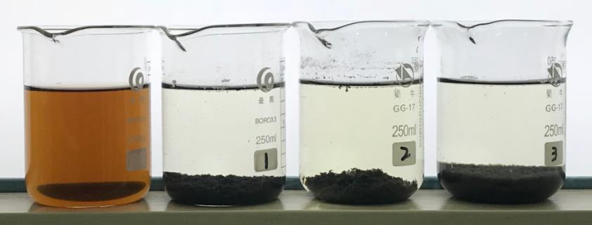 焦化废水脱色效果图
