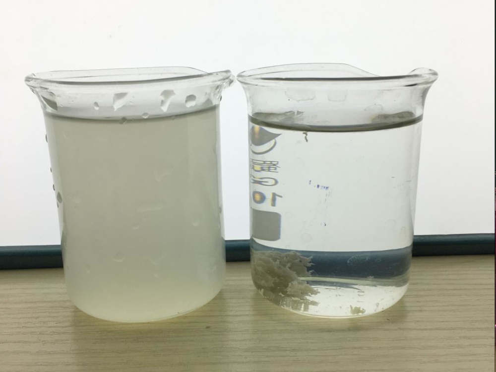 玻璃磨边废水脱色处理实验