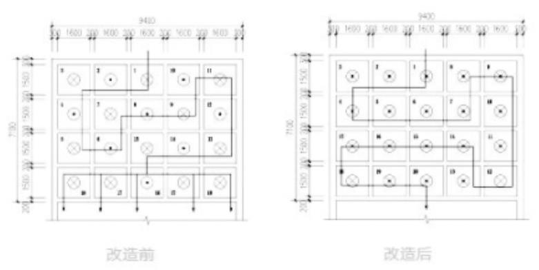 水厂絮凝工艺采用栅条网格应用效果图